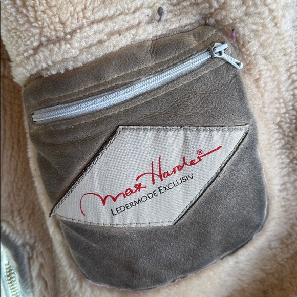 Max Haroler Vintage Shearling Suede Leather Jacket | EU Made | Size XL - Picture 7 of 11